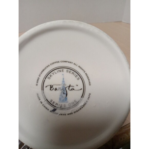 Starbucks Coffee Mug Barista 2002 Skyline Series Cleveland Rocks 10 Ounces - Picture 6 of 6